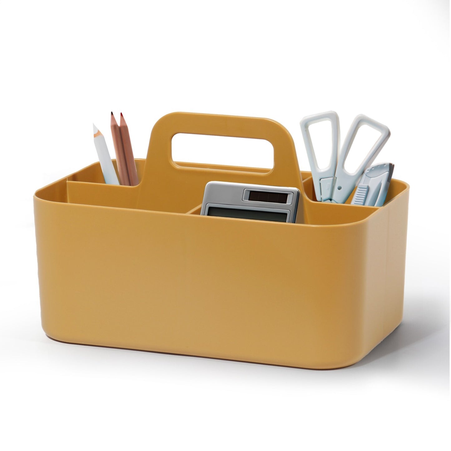 Korb Organizer mit Griff,Kunststoffkorb, Reinigungskorb,Bastelkorb,Schreibtischk