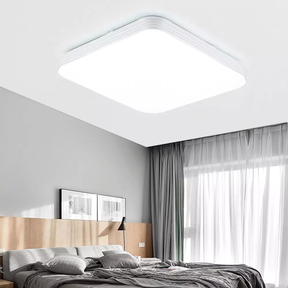 RGB LED Deckenlampe Dimmbar mit Fernbedienung – Moderne Wohnzimmerleuchte für 10–30 m²