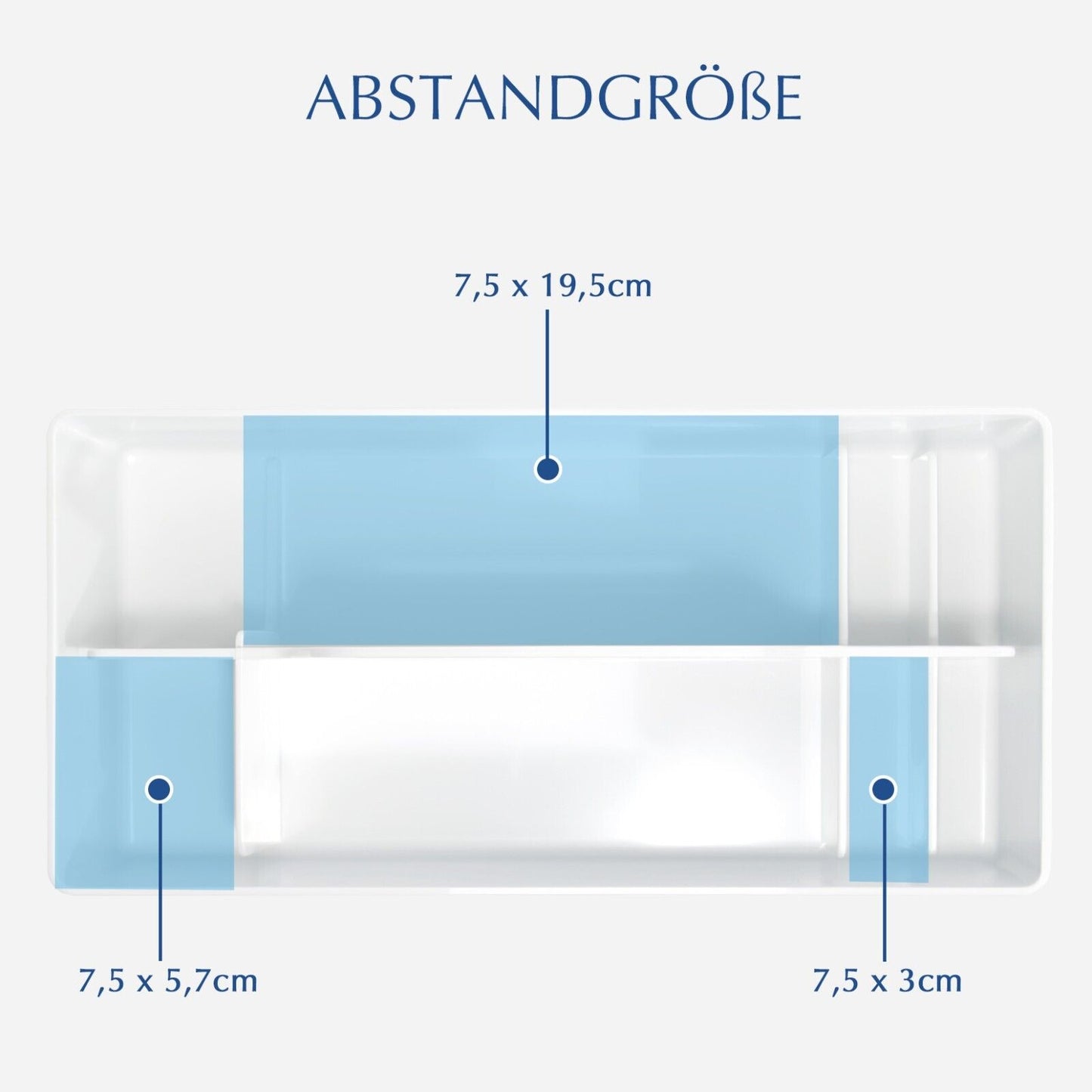 Korb Organizer mit Griff,Kunststoffkorb, Reinigungskorb,Bastelkorb,Schreibtischk