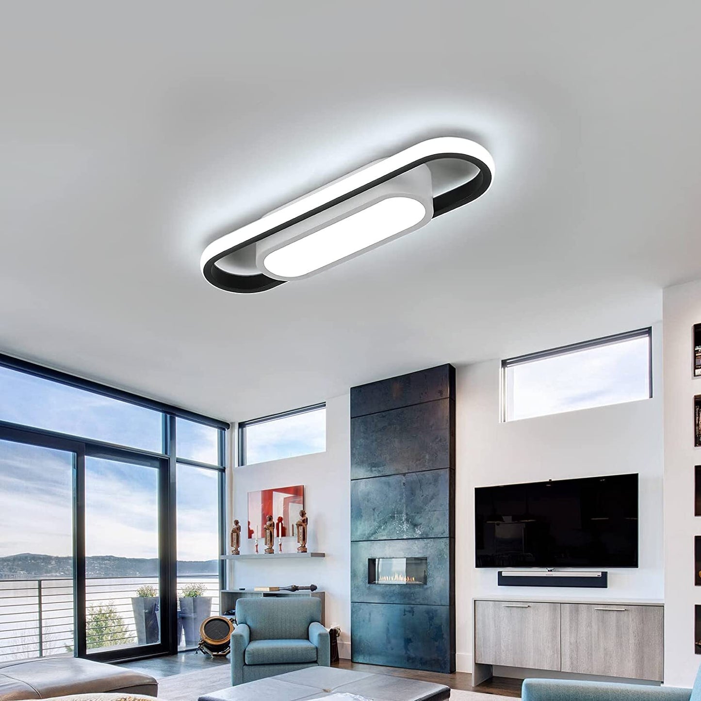LED Deckenleuchte Panel – Moderne LED Lampe für Schlafzimmer, Wohnzimmer, Bad, Flur und Küche