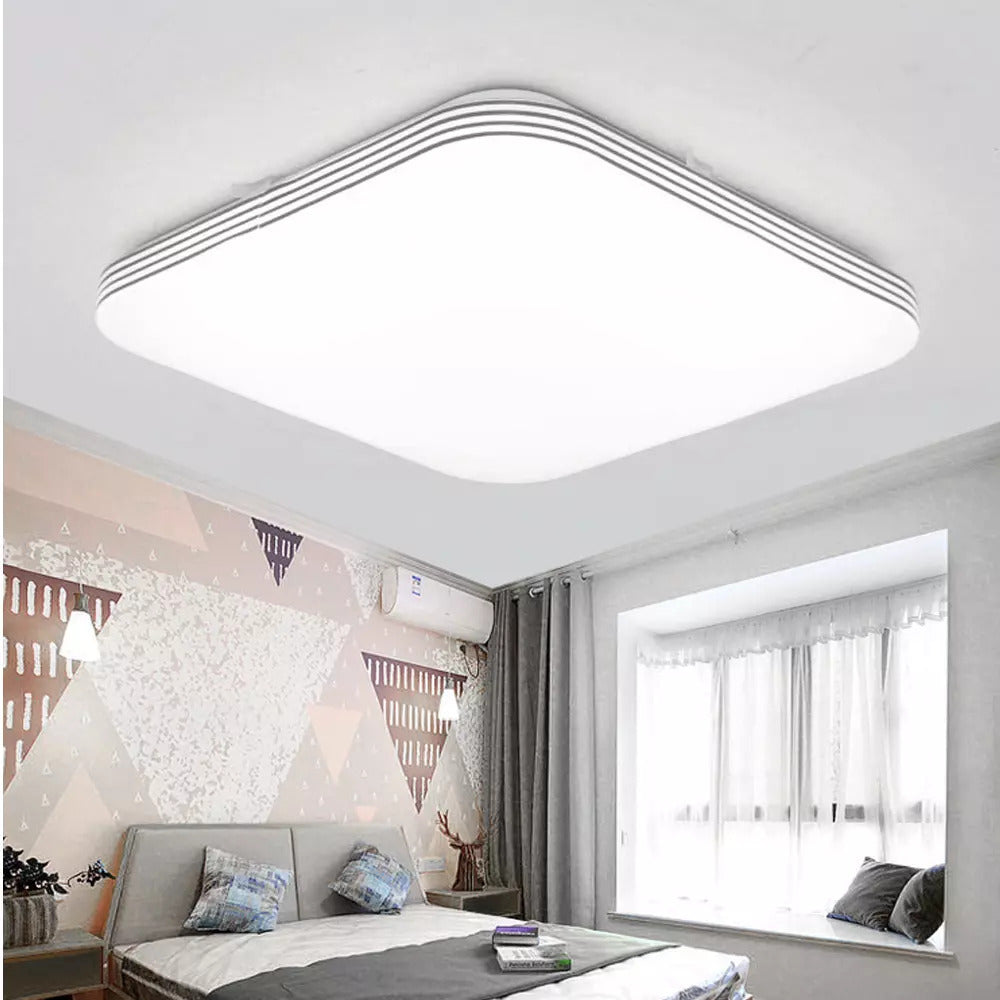 RGB LED Deckenlampe Dimmbar mit Fernbedienung – Moderne Wohnzimmerleuchte für 10–30 m²