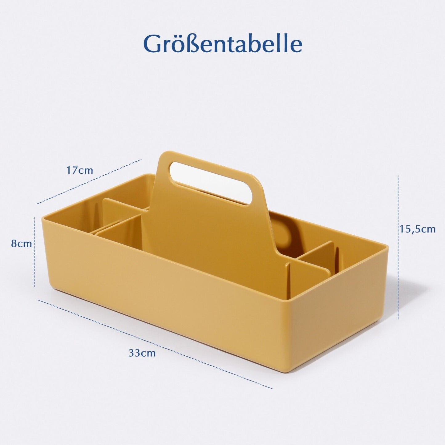 Korb Organizer mit Griff,Kunststoffkorb, Reinigungskorb,Bastelkorb,Schreibtischk