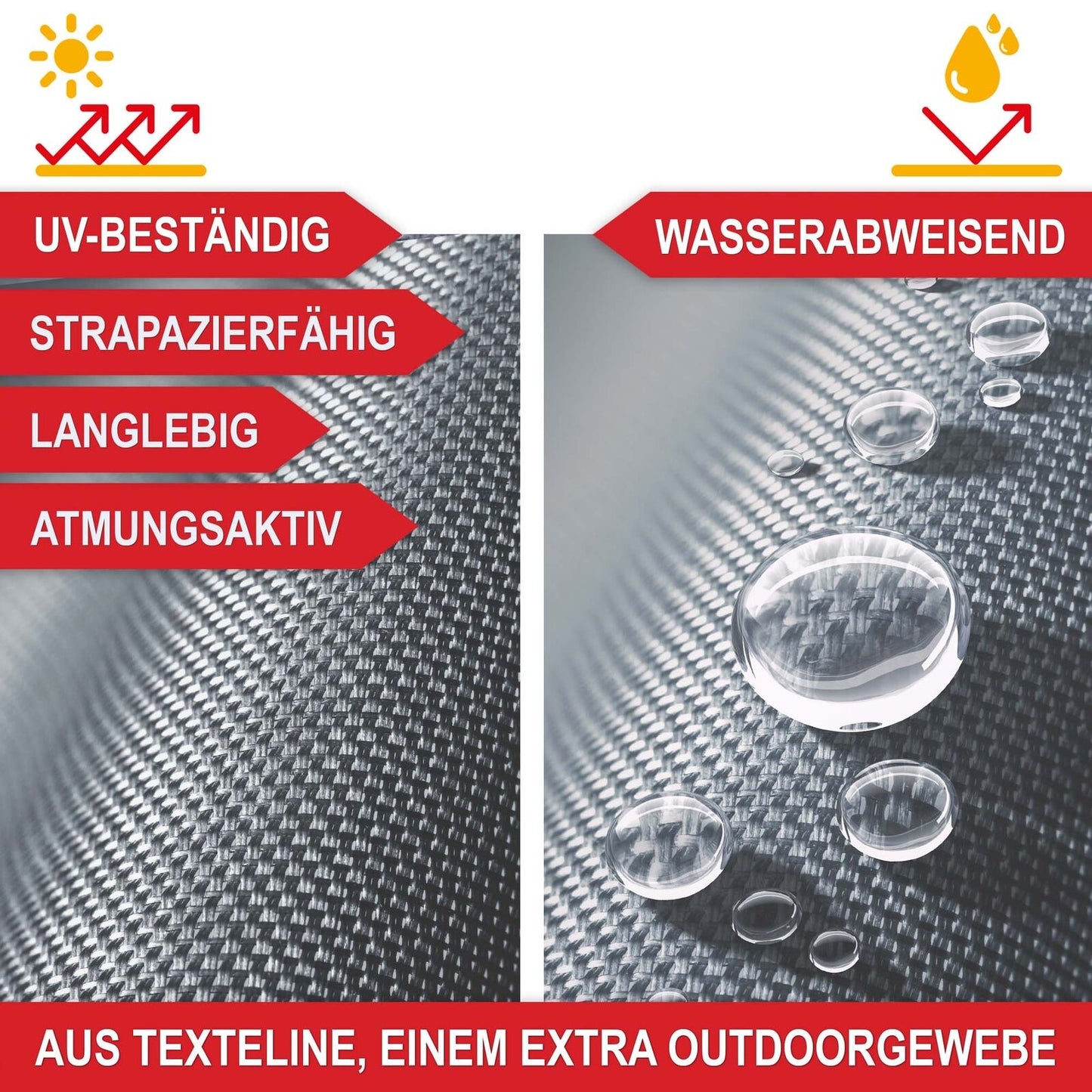 Sonnenliege klappbar XXL 120 kg – Relax Liegestuhl für Garten, Strand & Camping