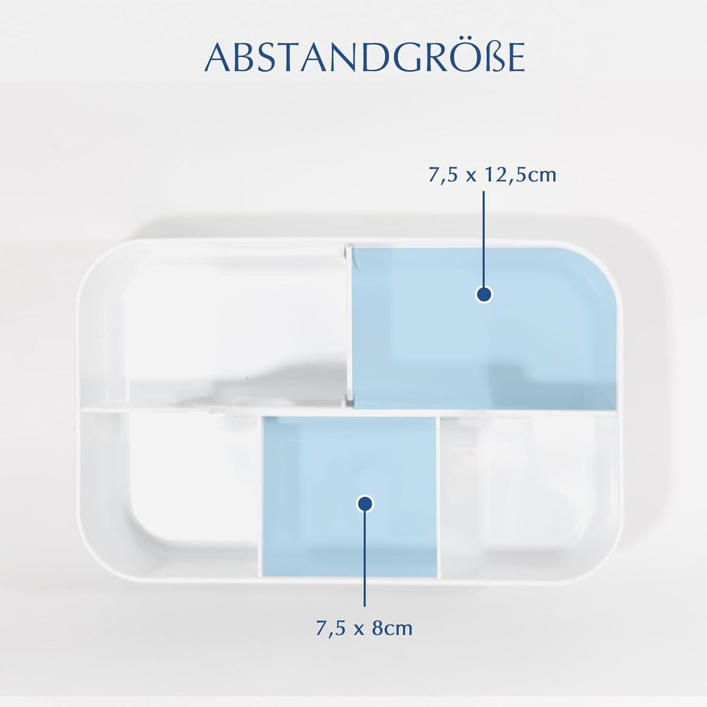 Korb Organizer mit Griff,Kunststoffkorb, Reinigungskorb,Bastelkorb,Schreibtischk