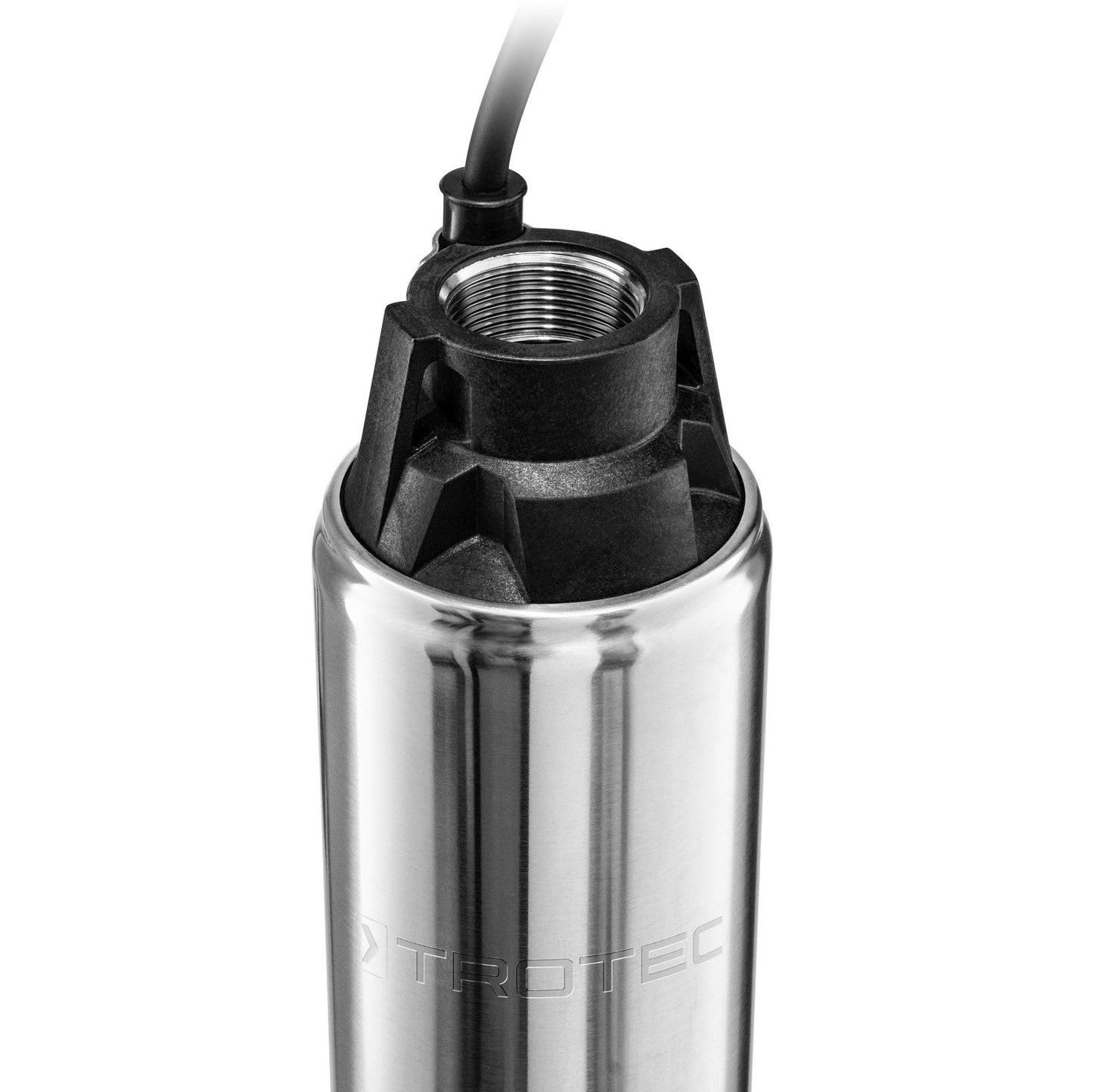 TROTEC Tiefbrunnenpumpe TDP 370 E – Edelstahl Brunnenpumpe 700 W, Garten- & Hauswasserpumpe