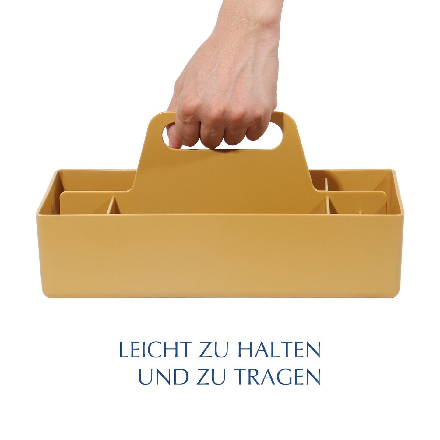 Korb Organizer mit Griff,Kunststoffkorb, Reinigungskorb,Bastelkorb,Schreibtischk