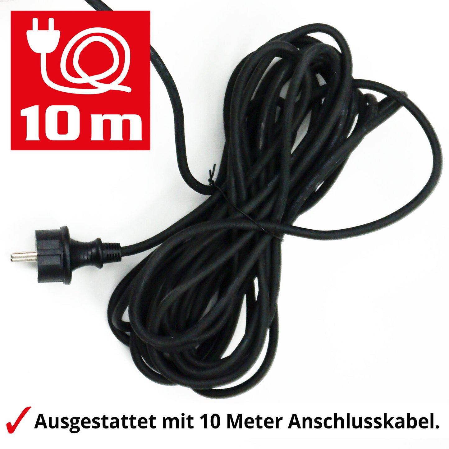 HECHT Membranpumpe 260 W – 1320 l/h, 230V – Wasserpumpe für Keller, Garten, Brunnen & Teich