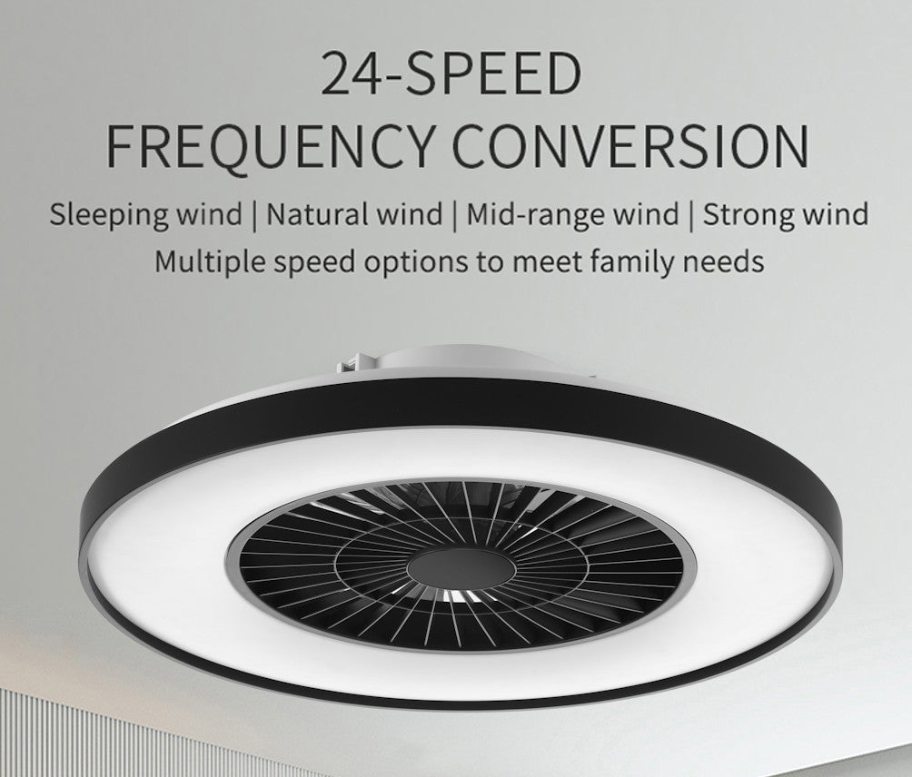 LED Deckenventilator mit Beleuchtung & Fernbedienung – 60 cm, dimmbar, 3 Geschwindigkeiten