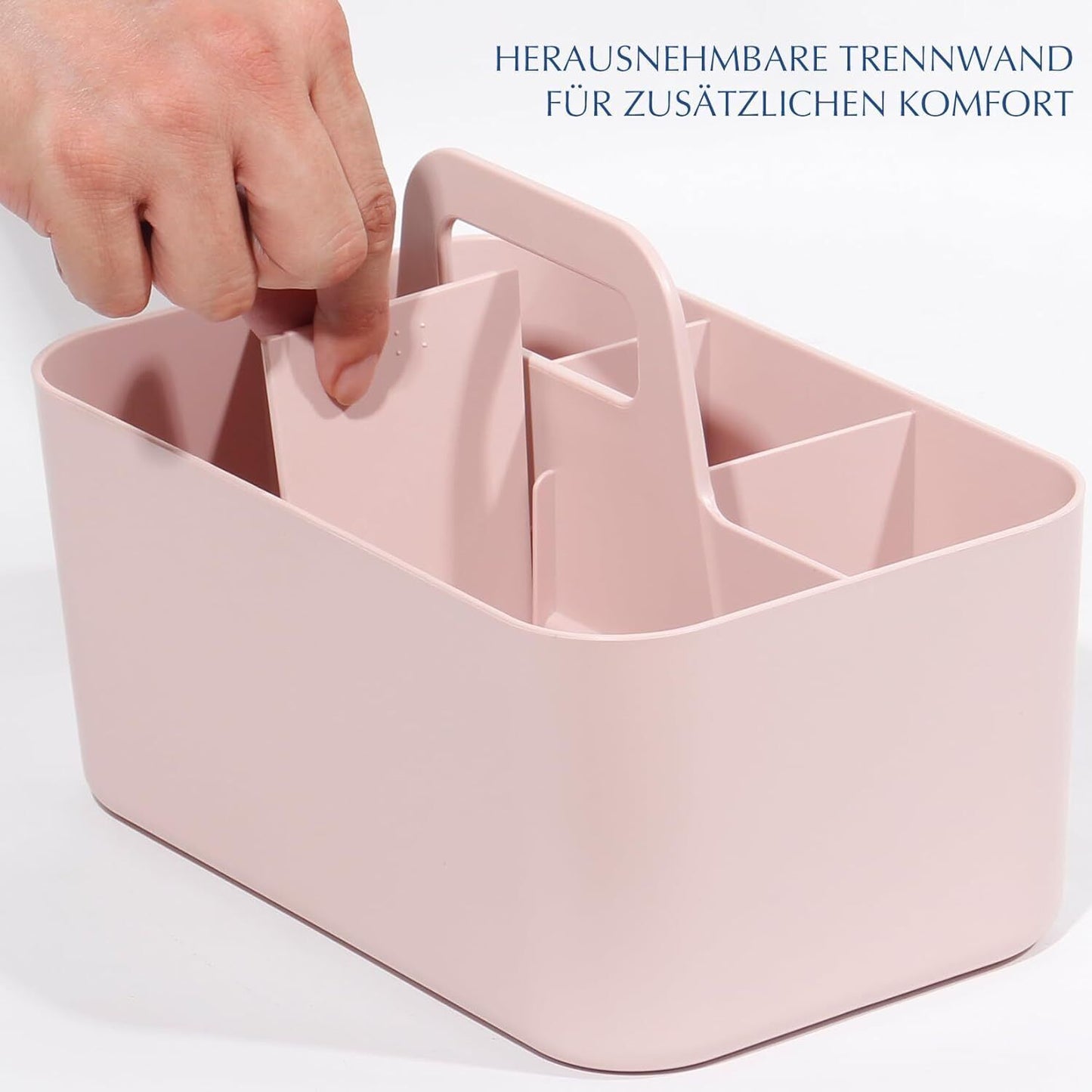 Korb Organizer mit Griff,Kunststoffkorb, Reinigungskorb,Bastelkorb,Schreibtischk