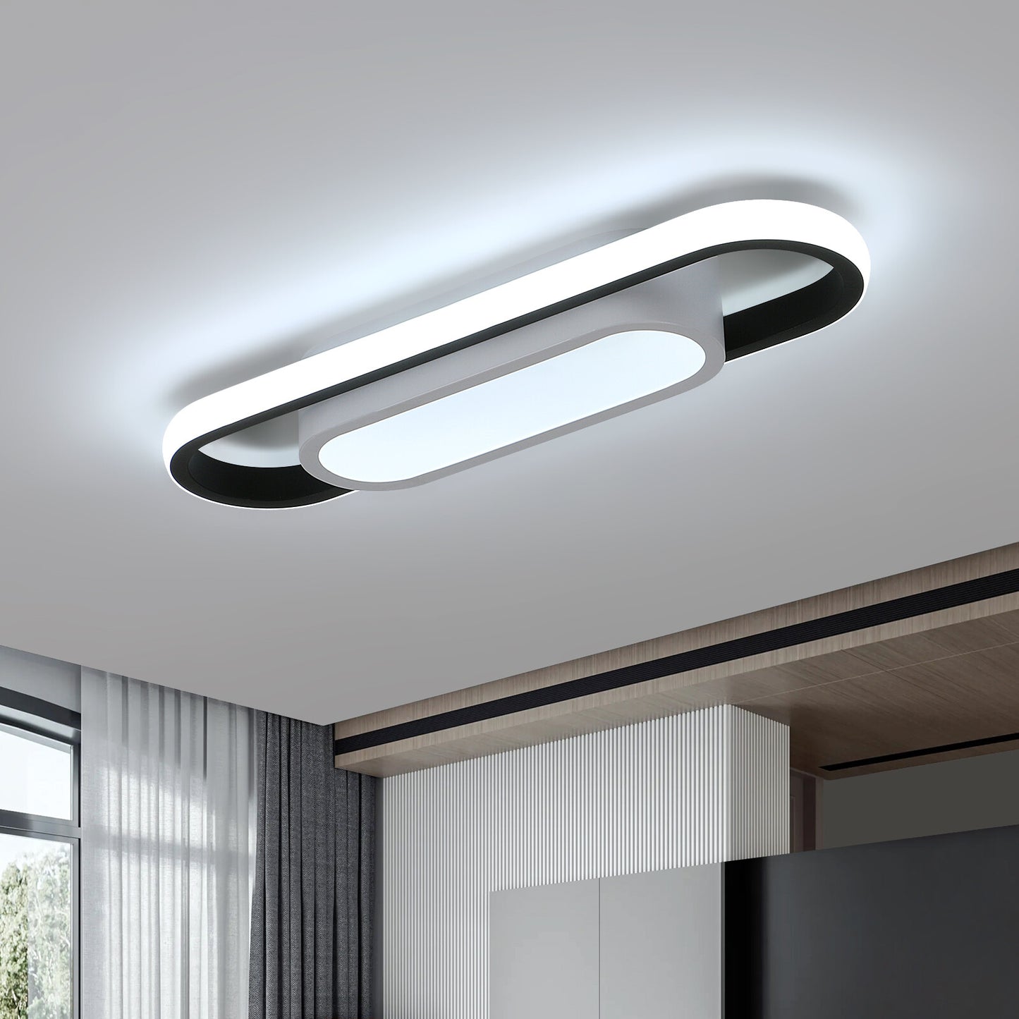 LED Deckenleuchte Panel – Moderne LED Lampe für Schlafzimmer, Wohnzimmer, Bad, Flur und Küche