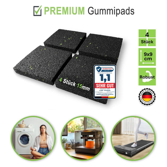 CLARE® Antirutschpads Stoßdämpfer Waschmaschine Antivibrationsmatte 4 St. 15mm