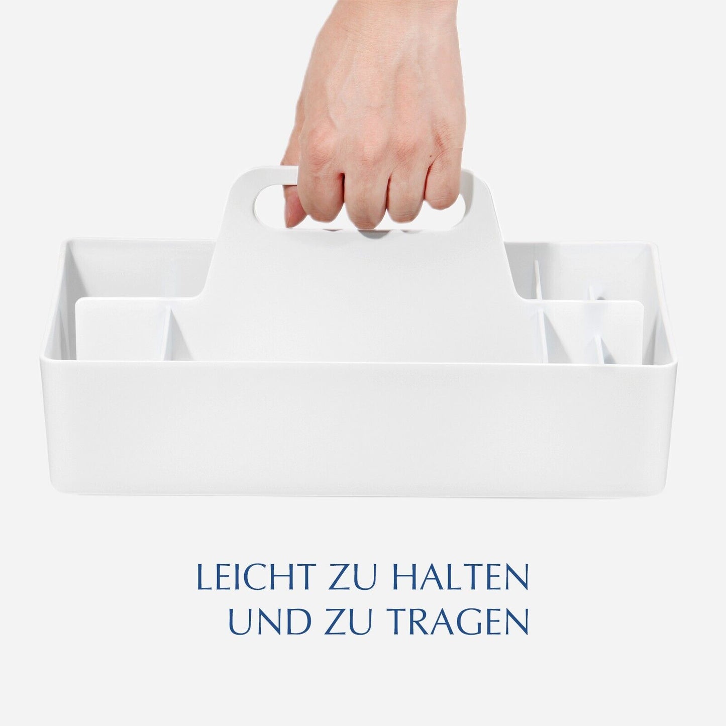 Korb Organizer mit Griff,Kunststoffkorb, Reinigungskorb,Bastelkorb,Schreibtischk
