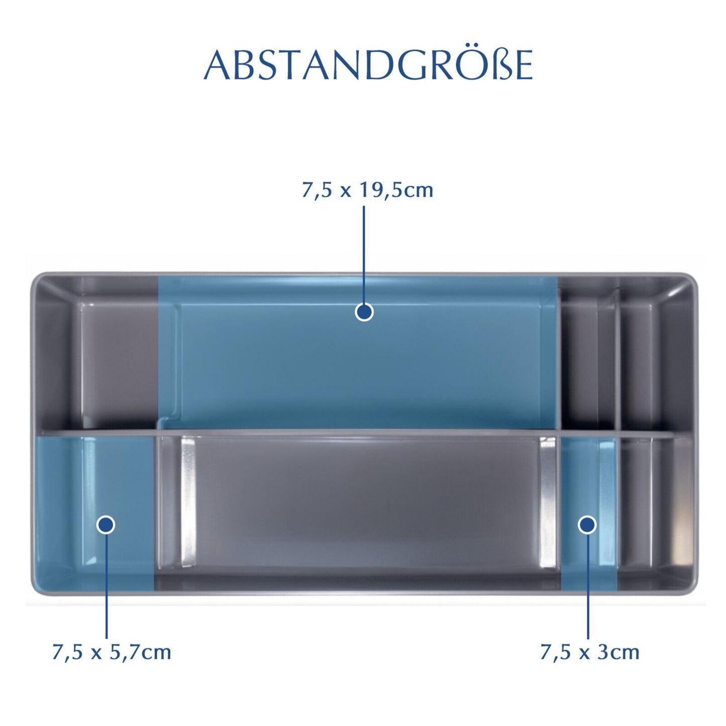 Korb Organizer mit Griff,Kunststoffkorb, Reinigungskorb,Bastelkorb,Schreibtischk