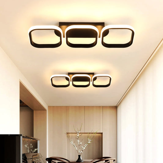 3-Farbige Dimmbar LED Deckenleuchte – Moderne Decken-Lampe für Wohnzimmer, Flur, Küche und Eingangsbereich