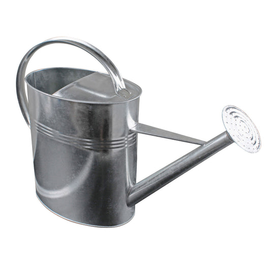 Zinkgießkanne 10L – Verzinkt mit Brause, Metall, für Garten & Pflanzen