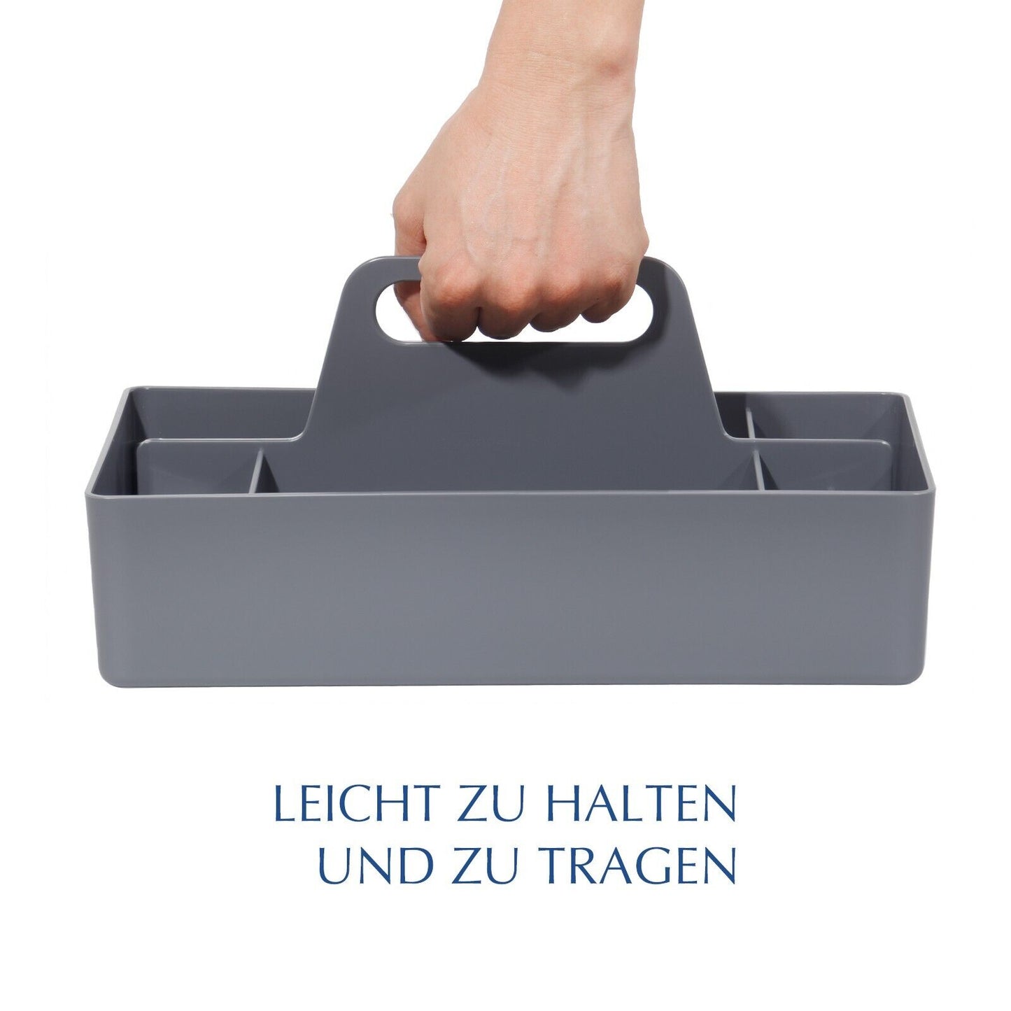 Korb Organizer mit Griff,Kunststoffkorb, Reinigungskorb,Bastelkorb,Schreibtischk