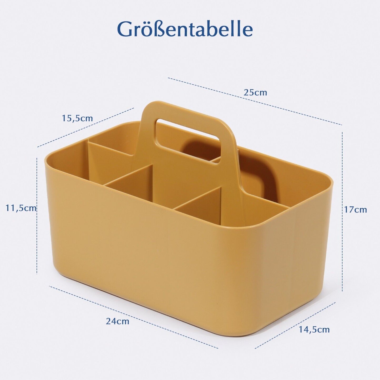 Korb Organizer mit Griff,Kunststoffkorb, Reinigungskorb,Bastelkorb,Schreibtischk